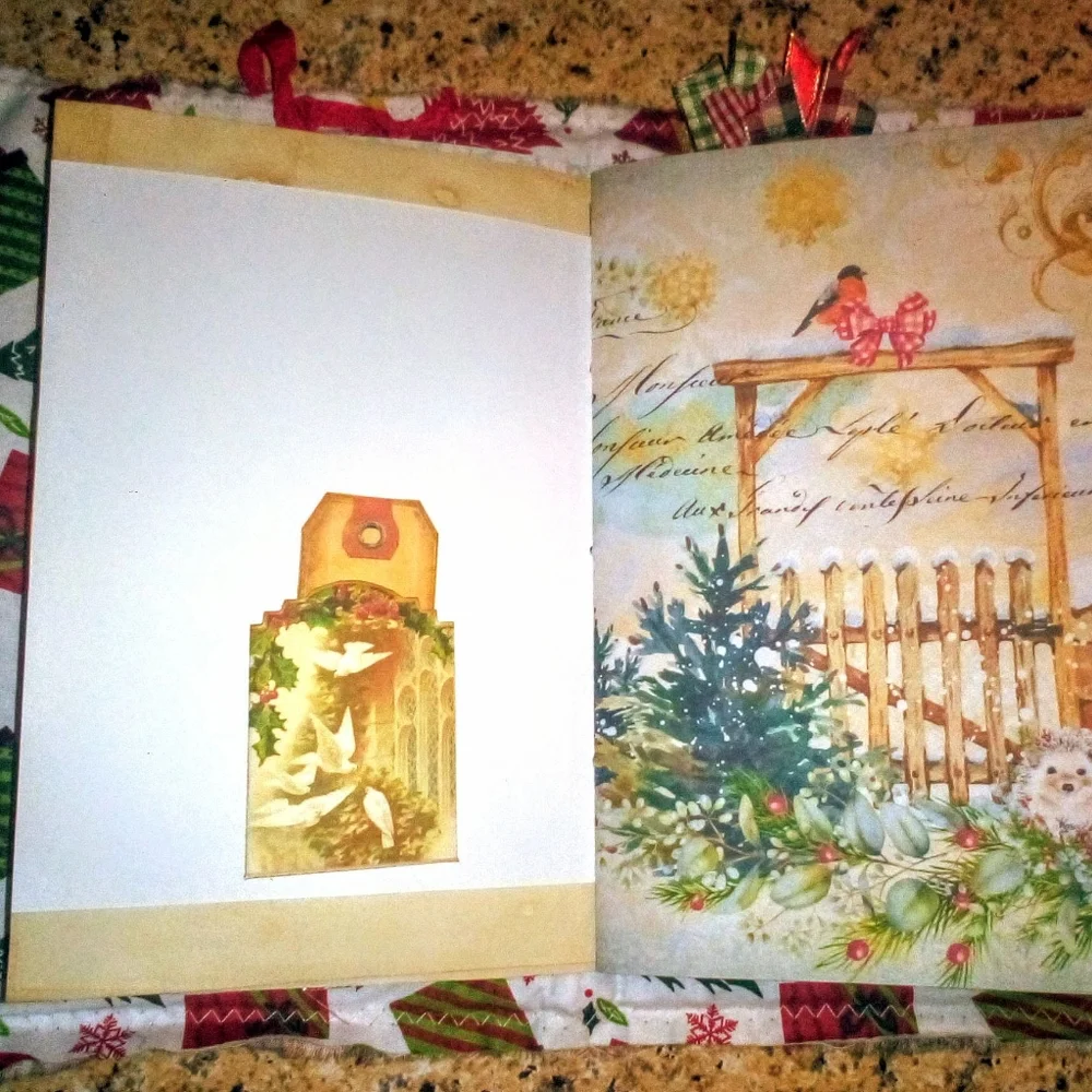 🎄Holly Jolly Elegant 🎀Christmas Holiday  Vintage Journal🎄